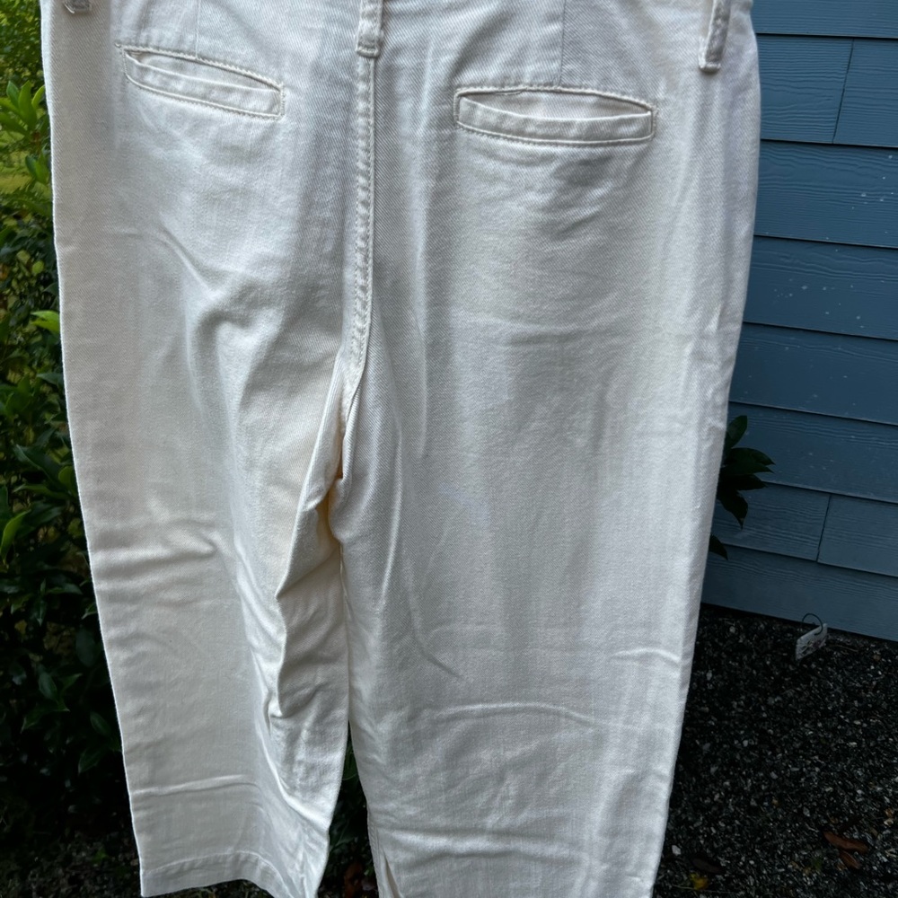 Wide leg cropped pants